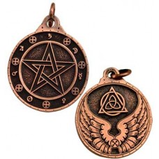 Pentagram talisman copper color