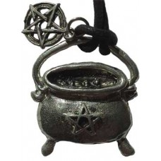 Cauldron with Pentacle amulet