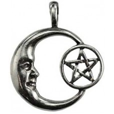 Pentacle Moon Celestial amulet