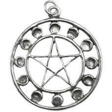 Lunar Pentagram amulet