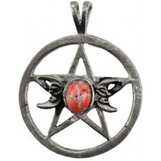 Triple Moon-Pentagram Spell amulet
