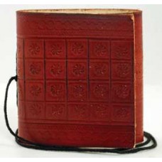 Pocket leather blank book w/ cord