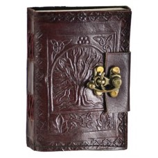 Tree of Life leather blank journal w/ latch
