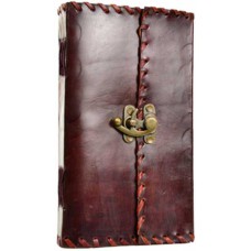 1842 Poetry leather blank book w/ latch