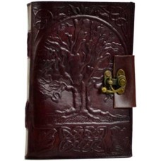 Tree of Life leather blank book w/ latch