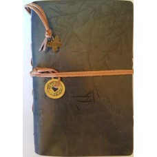 Grey I Ching Bamboo leather journal