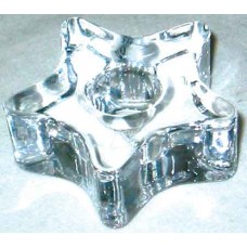 Glass Star Chime Candle Holder
