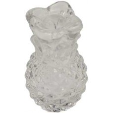 clear glass Pineapple chime candle holder