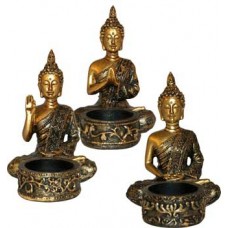 Buddha tealight holder (set of 3)