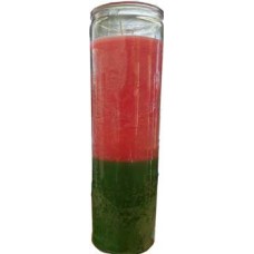2 Color 7-day Pink/ Green jar candle