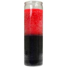 2 Color 7-day Red/ Black jar candle