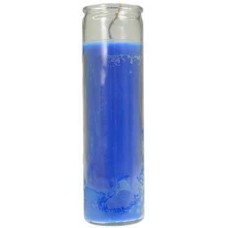 Blue 7-day jar candle