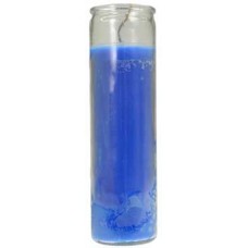 Blue 7-day jar candle