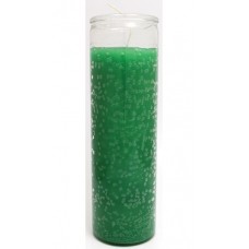 Green 7-day jar candle