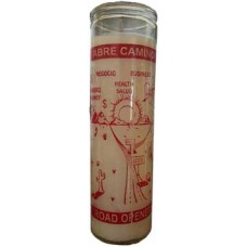 Road Opener White 7 Day jar candle