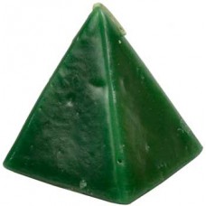 Green Cherry pyramid candle 2 1/2