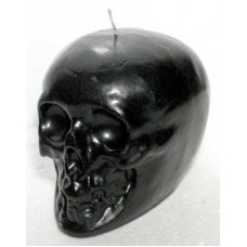 Black Skull Candle 3 1/2