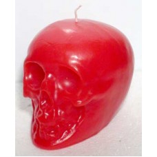 Red Skull Candle 3 1/2