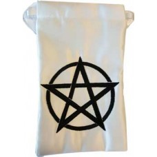 Black pentagram tarot bag