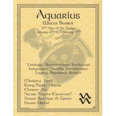 Aquarius zodiac poster