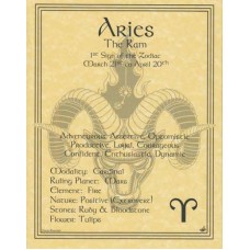 Aries zodiac poster