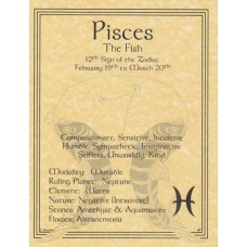 Pisces zodiac poster