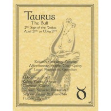 Taurus zodiac poster