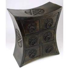 Six Drawer Pentagram Herb Cupboard