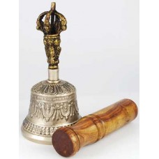 Bronze Tibetan Hand Bell & Puja Stick 5