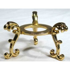 Gold Plated Flower crystal ball stand