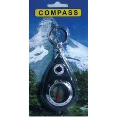 Compass Key Chain with Built in Thermometer