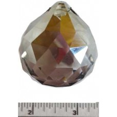 40 mm Satin faceted crystal ball