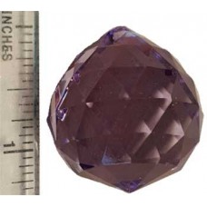 30 mm Purple faceted crystal ball