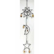Sun, Moon, and Star wind chime