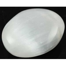 White Selenite Oval  2