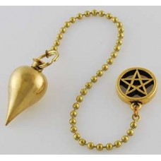 Brass pendulum with Pentagram
