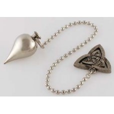 Silver-Toned pendulum with Triquetra