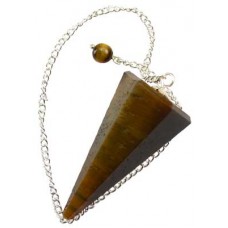 6-sided Tiger Eye pendulum