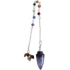 Amethyst 7 Chakra pendulum