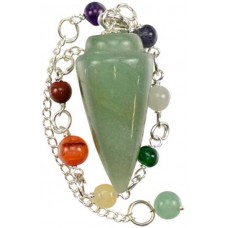 Green Advenrine 7 Chakra pendulum