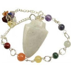 Rainbow Moonstone 7 Chakra pendulum