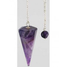 Amethyst 6 Faceted pendulum