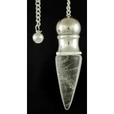 Clear Quartz Chambered pendulum