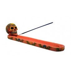 Orange Skull ash holder