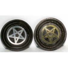 Black Pentagram Wooden coaster