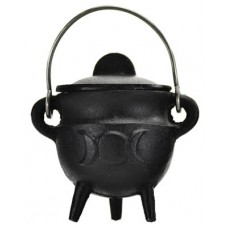 Triple Moon cast iron cauldron w/ lid 2 3/4