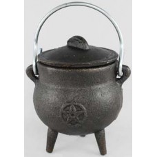 Pentagram cast iron Cauldron 3