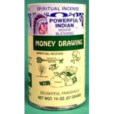 Money Drawing powder incense 1 3/4 oz