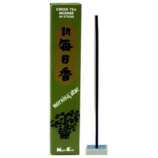 Green Tea morning star stick incense & holder 50 pack
