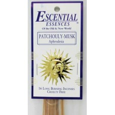 Patchouli- Musk escential essences incense sticks 16 pack
